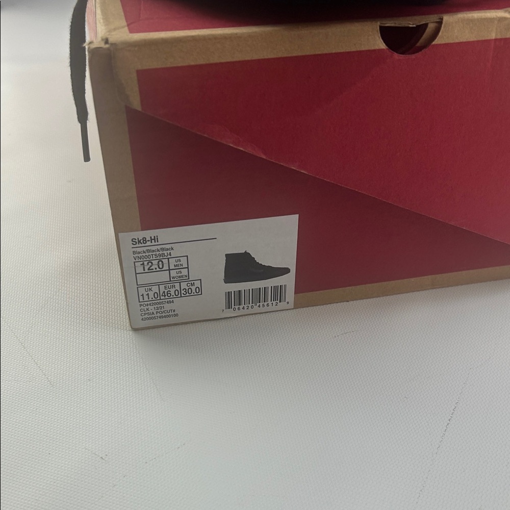 Vans Black High-Top Sk8-Hi Sneakers - Picture 2 of 6
